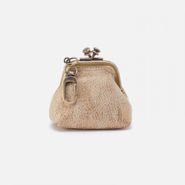 Hobo Women's Run Frame Pouch in Metallic Leather - Gold Leaf | New Arrivals