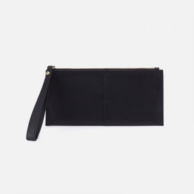Hobo Women's Vida Large Pouch in Micro Pebbled Leather - Black | New Arrivals
