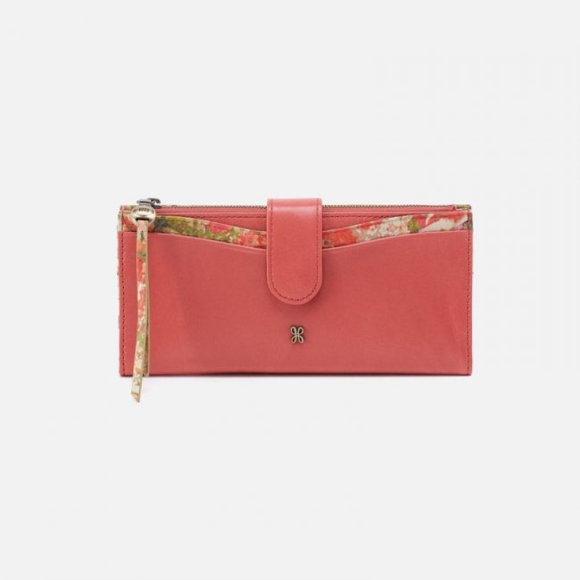 Hobo Women's Max Continental Wallet in Mixed Leathers - Cherry Blossom | New Arrivals