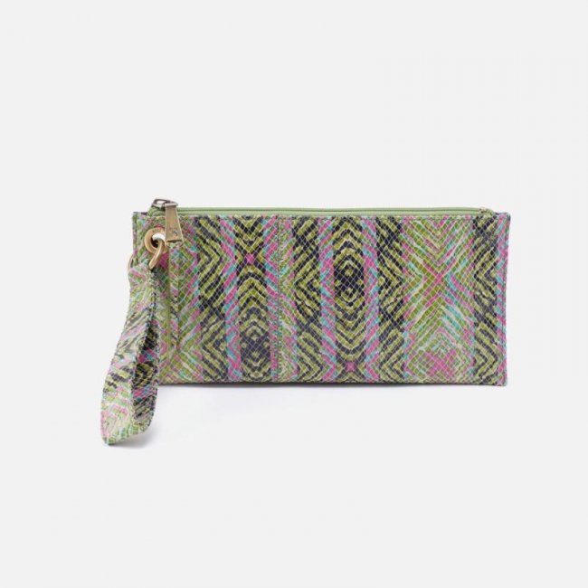 Hobo Women's Vida Wristlet in Printed Leather - Geo Diamond Print | New Arrivals