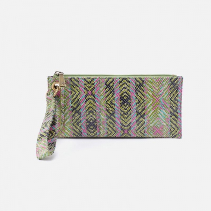 Hobo Women's Vida Wristlet in Printed Leather - Geo Diamond Print | New Arrivals