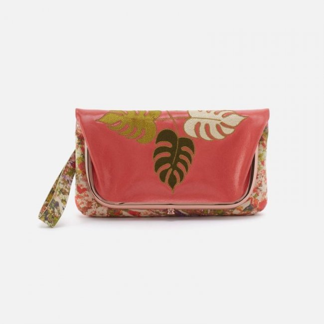 Hobo Women's Lauren Wristlet in Mixed Leathers - Cherry Blossom | New Arrivals