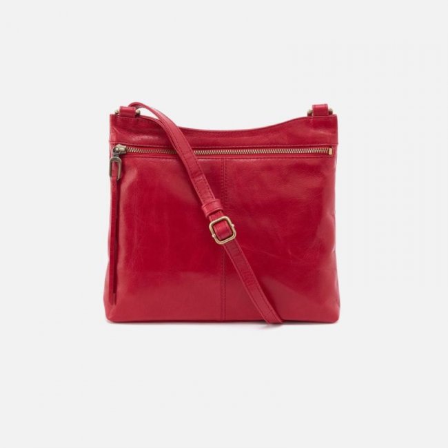 Hobo Women's Cambel Crossbody in Polished Leather - Claret | New Arrivals