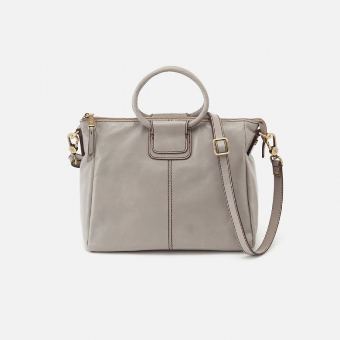 Hobo Women's Sheila Medium Satchel in Polished Leather - Driftwood | New Arrivals
