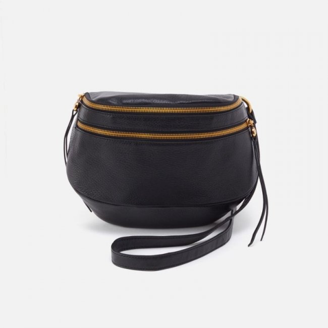 Hobo Women's Fern Convertible Sling in Pebbled Leather - Black | New Arrivals