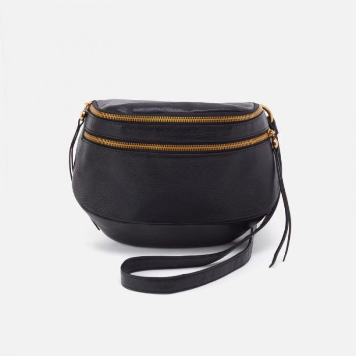 Hobo Women's Fern Convertible Sling in Pebbled Leather - Black | New Arrivals