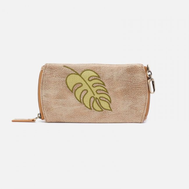 Hobo Women's Spark Double Eyeglass Case in Metallic Leather - Gold Leaf | New Arrivals