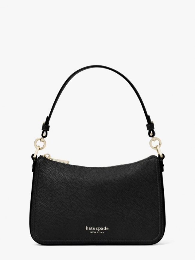 Kate Spade Women's Black Hudson Medium Convertible Crossbody | Canada