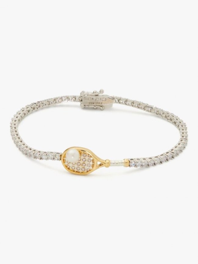 Kate Spade Women's Cream Multi Queen Of The Court Tennis Bracelet | Canada