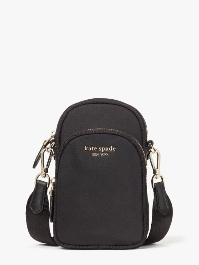 Kate Spade Women's Black The Little Better Sam Nylon North South Phone Crossbody | Canada