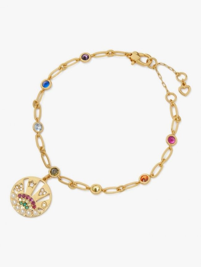Kate Spade Women's Multi Rainbow Medallion Bracelet | Canada
