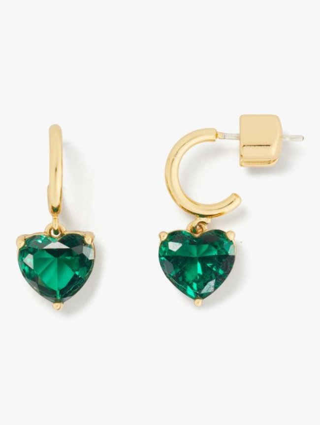 Kate Spade Women's Green. My Love Heart Huggies | Canada