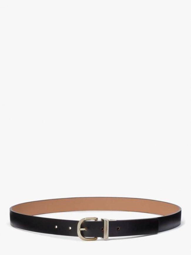 Kate Spade Women's Bungalow - Black/Gold 200 Reversible 25Mm Belt | Canada