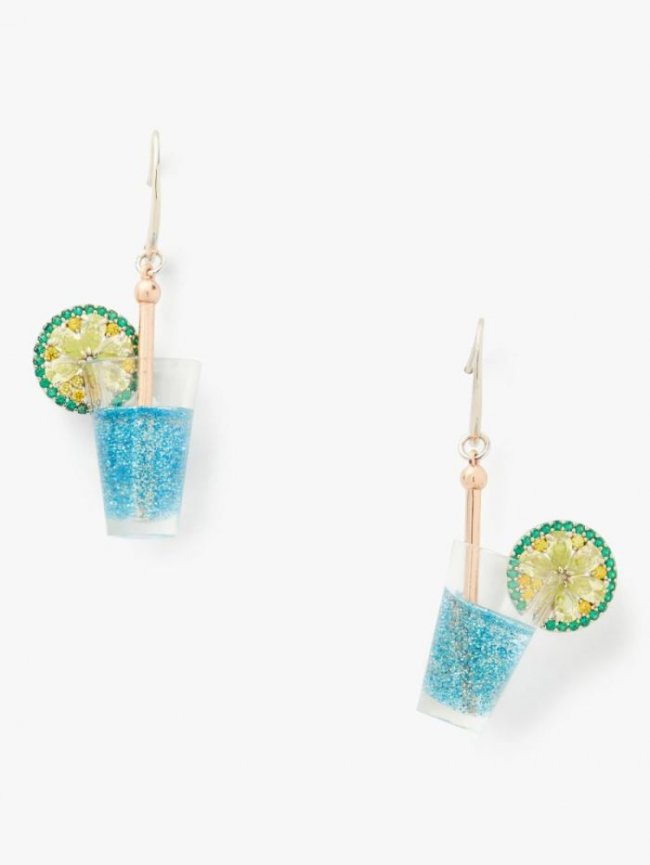Kate Spade Women's Blue Multicolor Good Spirits French Wire Drop Earrings | Canada