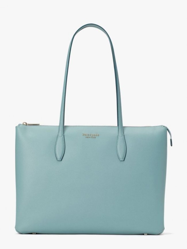 Kate Spade Women's Duck Green All Day Large Zip-Top Tote | Canada New Arrivals