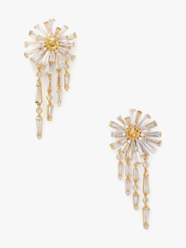 Kate Spade Women's Yellow Multi Sunny Fringe Earrings | Canada
