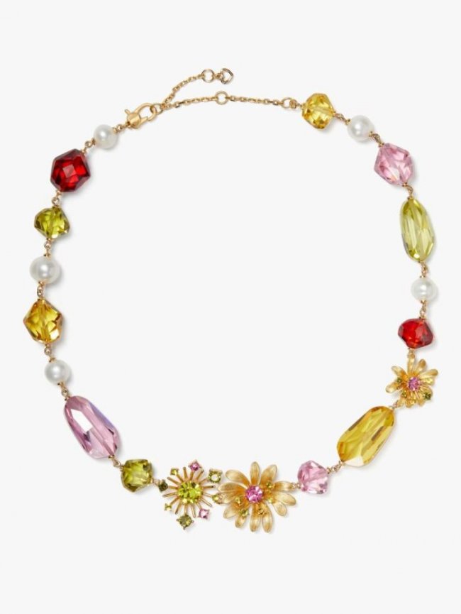 Kate Spade Women's Multi Rooftop Garden Beaded Necklace | Canada