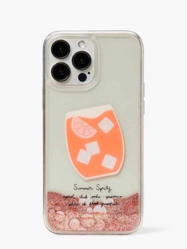 Kate Spade Women's Peach Multi. Campari Liquid Glitter Iphone 13 Pro Max Case | Canada