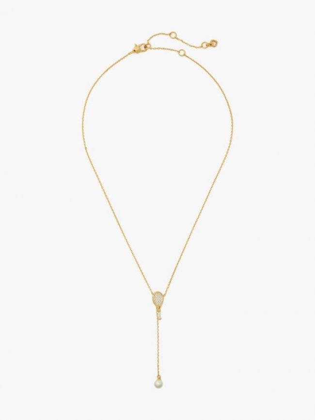 Kate Spade Women's Cream Multi Queen Of The Court Tennis Lariat Necklace | Canada