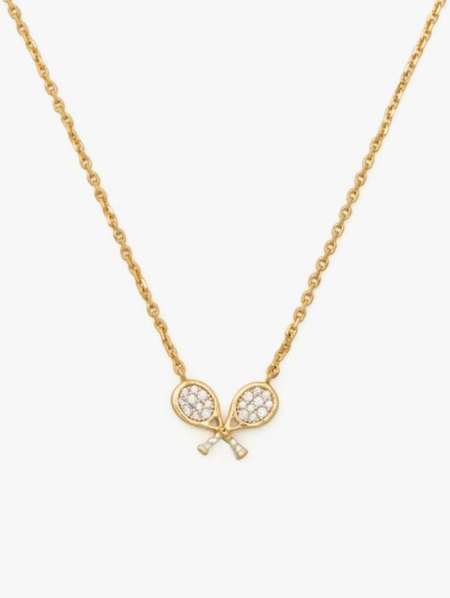 Kate Spade Women's Cream Multi Queen Of The Court Tennis Mini Pendant | Canada
