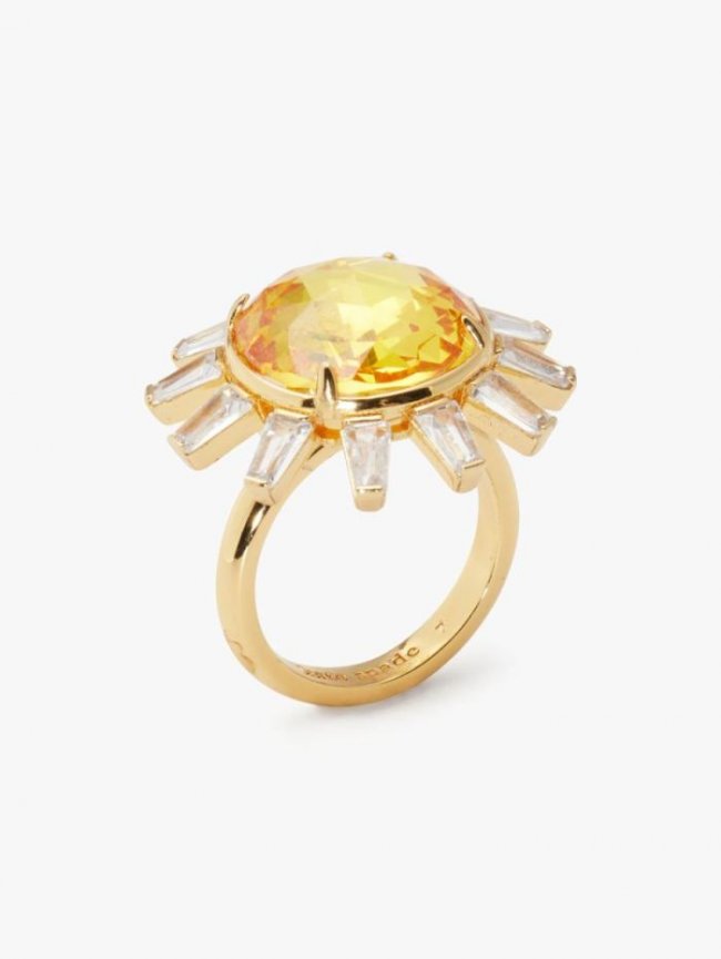 Kate Spade Women's Yellow Multi Sunny Statement Ring | Canada