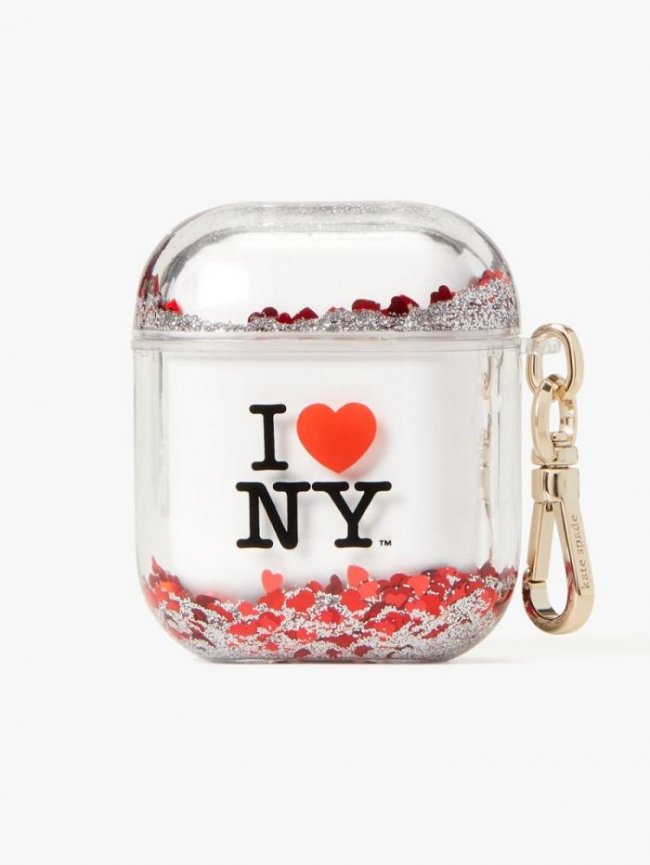 Kate Spade Women's Black Multi I Heart Ny X Kate Spade Women's Liquid Glitter Airpods Case | Canada