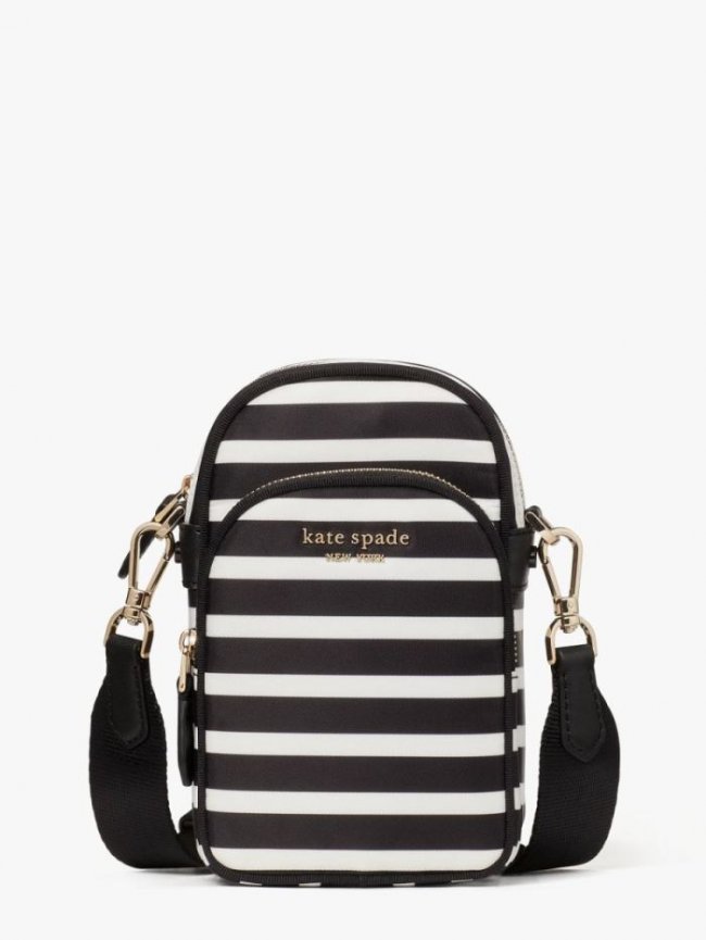 Kate Spade Women's Black Multi The Little Better Sam Hill Stripe North South Phone Crossbody | Canada