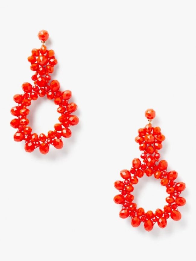 Kate Spade Women's Coral Marguerite Beaded Earrings | Canada