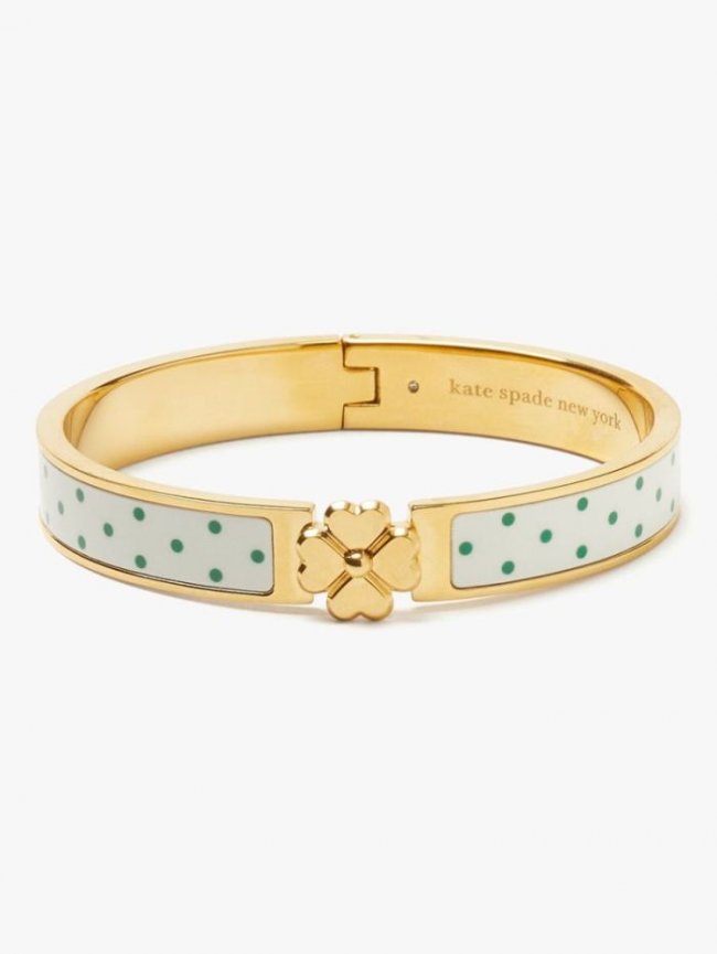 Kate Spade Women's Sun Dot Heritage Spade Flower Hinged Bangle | Canada