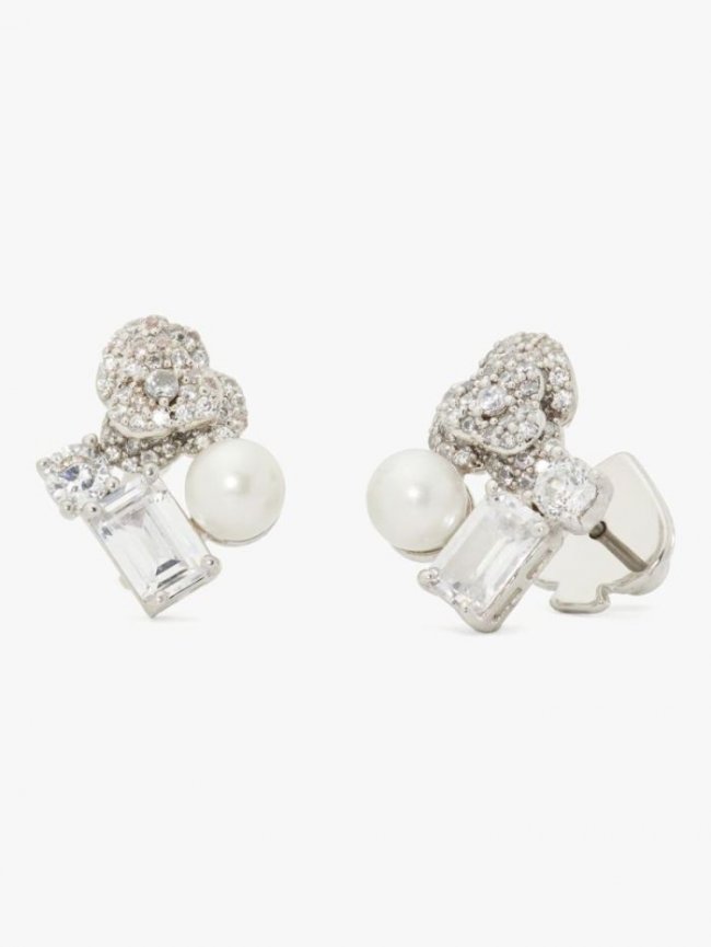 Kate Spade Women's White Multi Bouquet Toss Cluster Studs | Canada