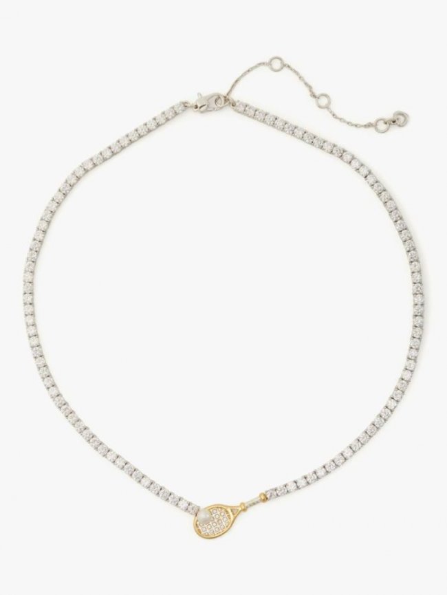 Kate Spade Women's Cream Multi Queen Of The Court Tennis Necklace | Canada