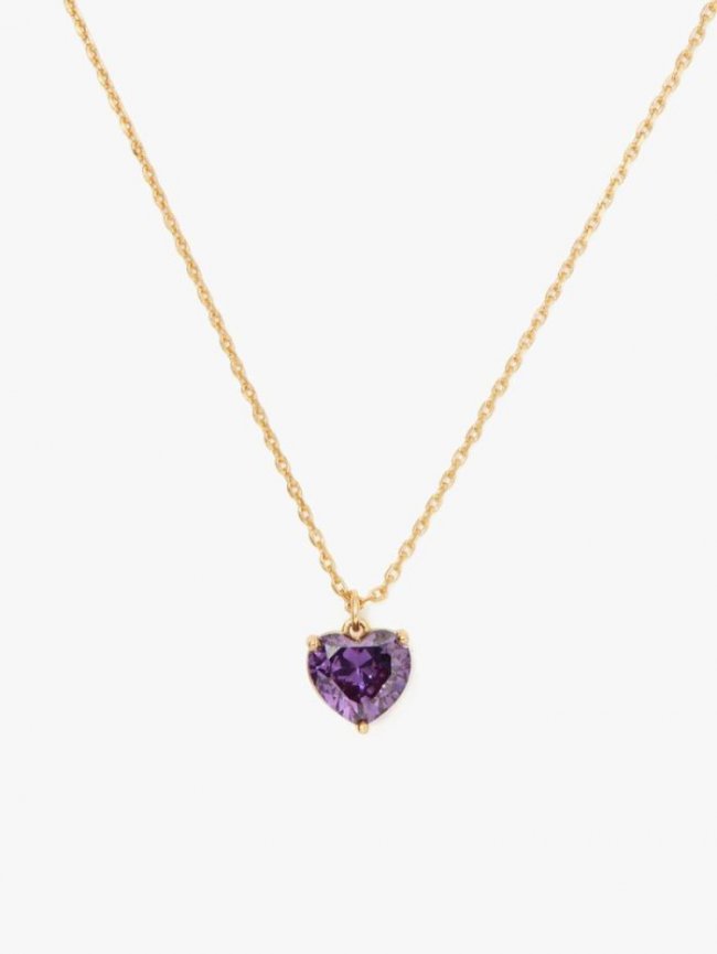 Kate Spade Women's Amethyst My Love February Heart Pendant | Canada