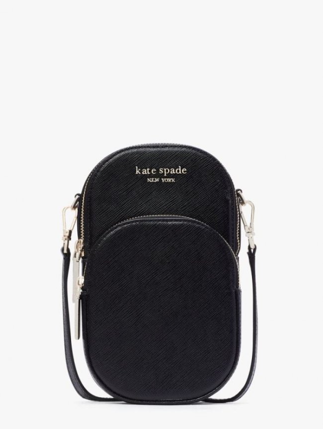 Kate Spade Women's Black Spencer North South Phone Crossbody | Canada