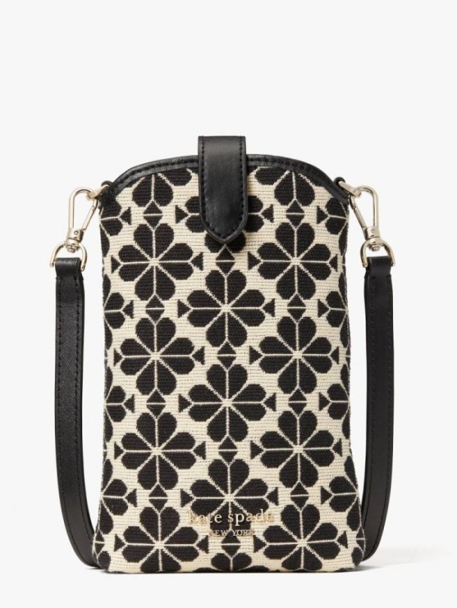 Kate Spade Women's Cream Multi Spade Flower Jacquard North South Crossbody | Canada