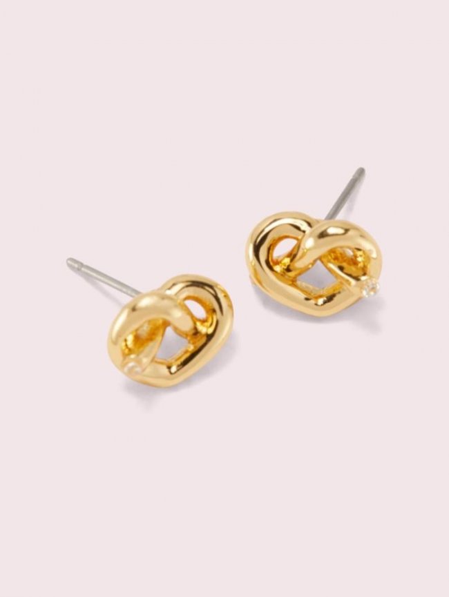 Kate Spade Women's Gold Loves Me Knot Studs | Canada
