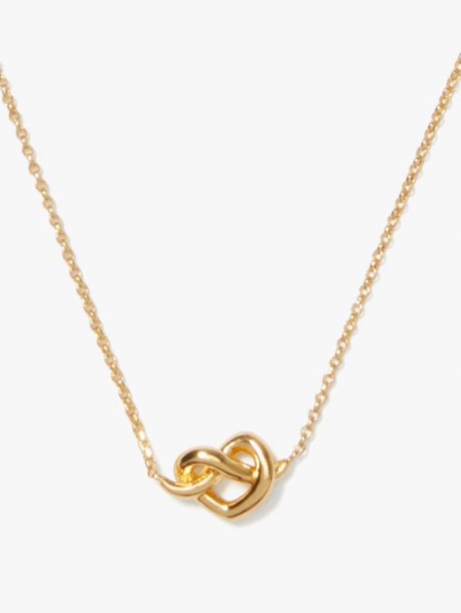 Kate Spade Women's Gold Loves Me Knot Mini Pendant | Canada