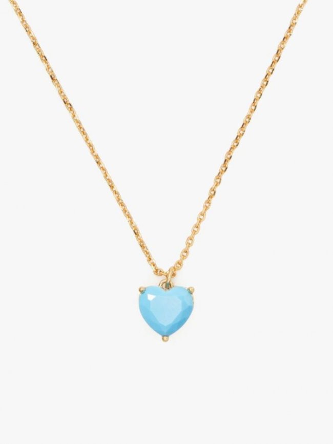 Kate Spade Women's Turquoise My Love December Heart Pendant | Canada