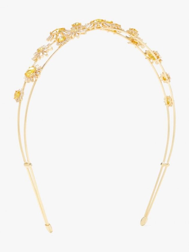 Kate Spade Women's Yellow Multi Sunny Cluster Headband | Canada