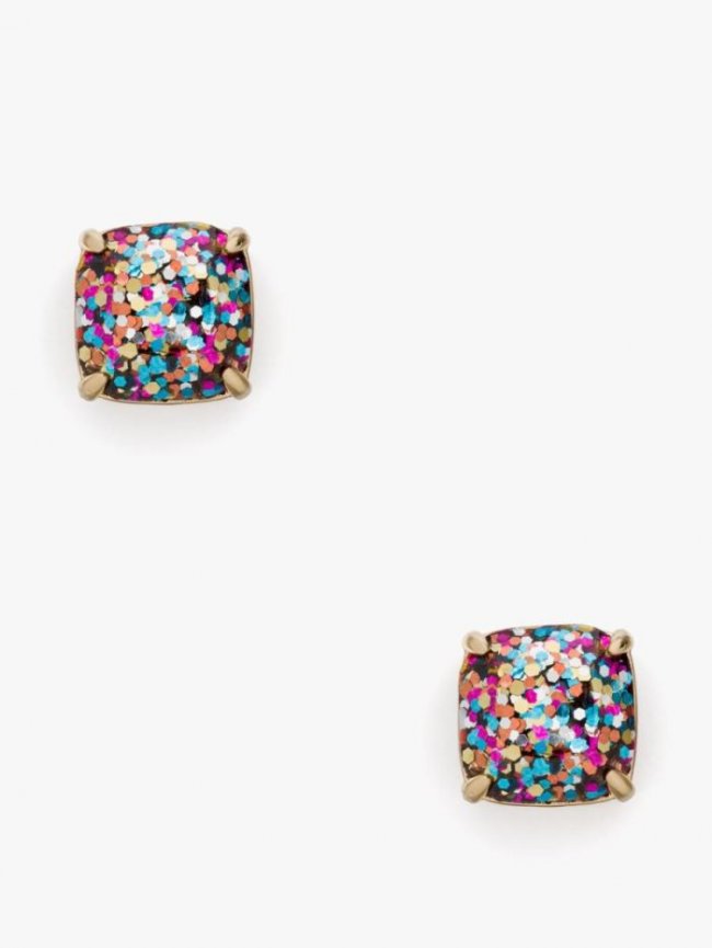 Kate Spade Women's Multi Glitter Small Square Studs | Canada