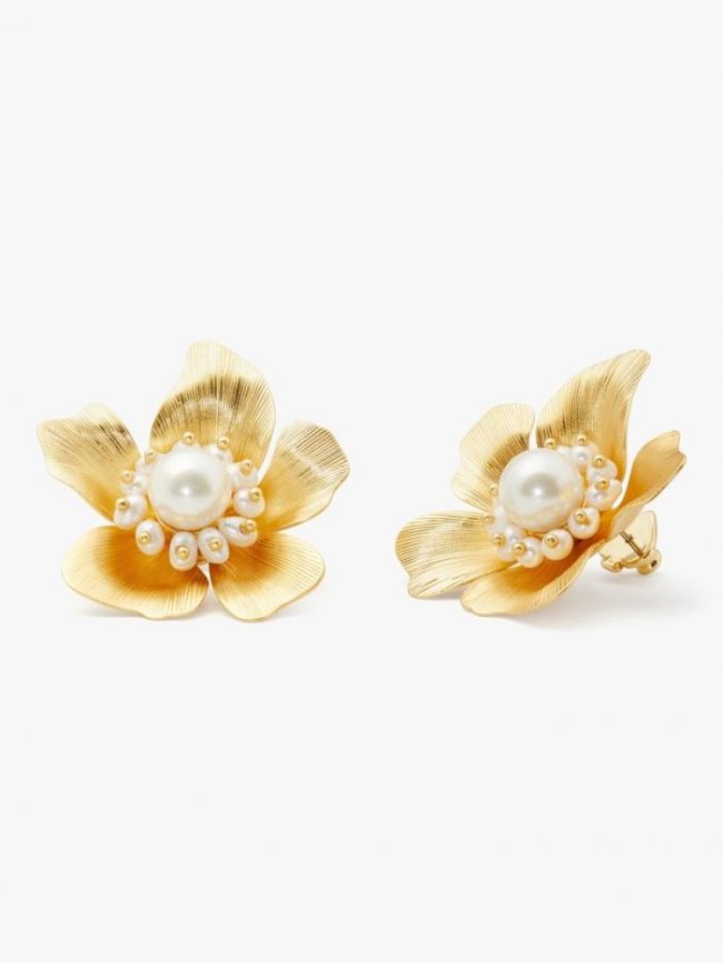 Kate Spade Women's White Multi Flora Statement Studs | Canada