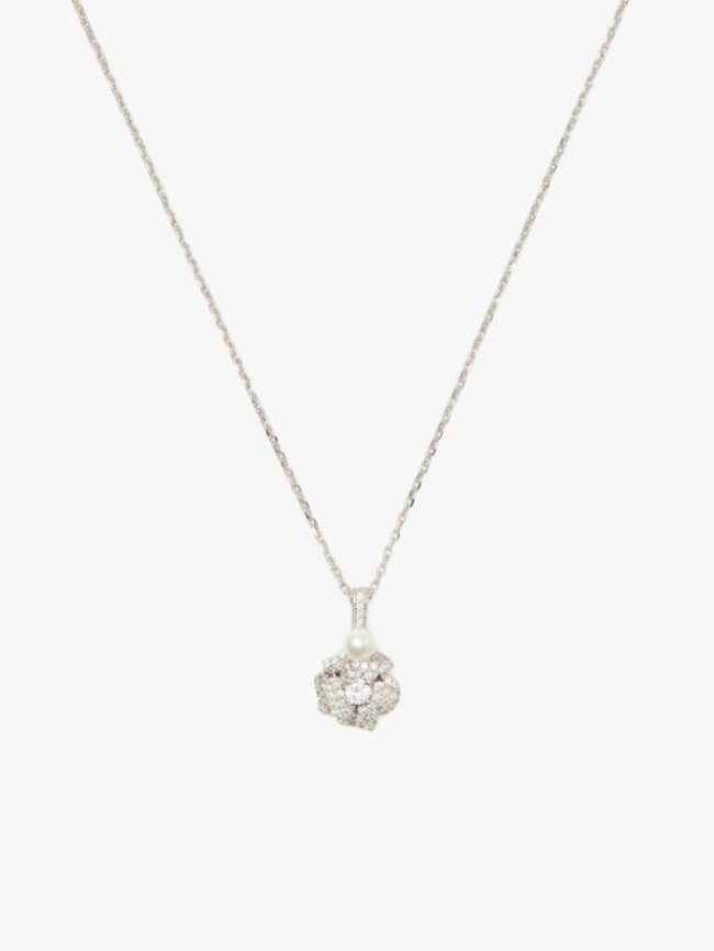 Kate Spade Women's White Multi Bouquet Toss Rose Pendant | Canada