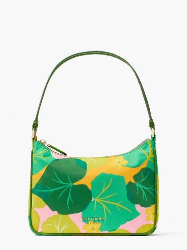 Kate Spade Women's Fresh Greens The Little Better Sam Nylon Small Shoulder Bag | Canada New Arrivals