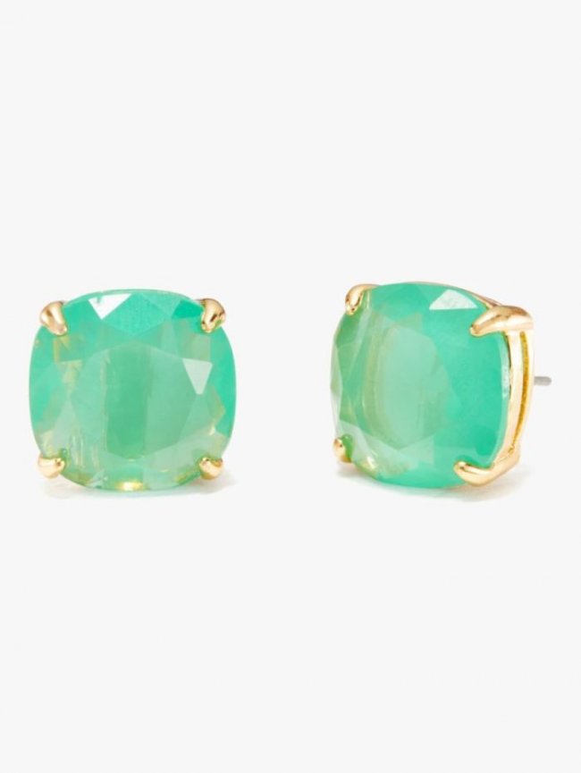 Kate Spade Women's Beryl Green Kate Spade Women's Earrings Small Square Studs | Canada
