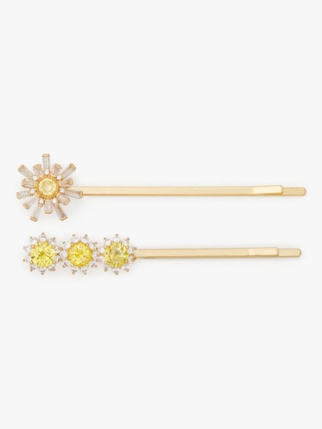 Kate Spade Women's Yellow Multi Sunny Bobby Pins | Canada