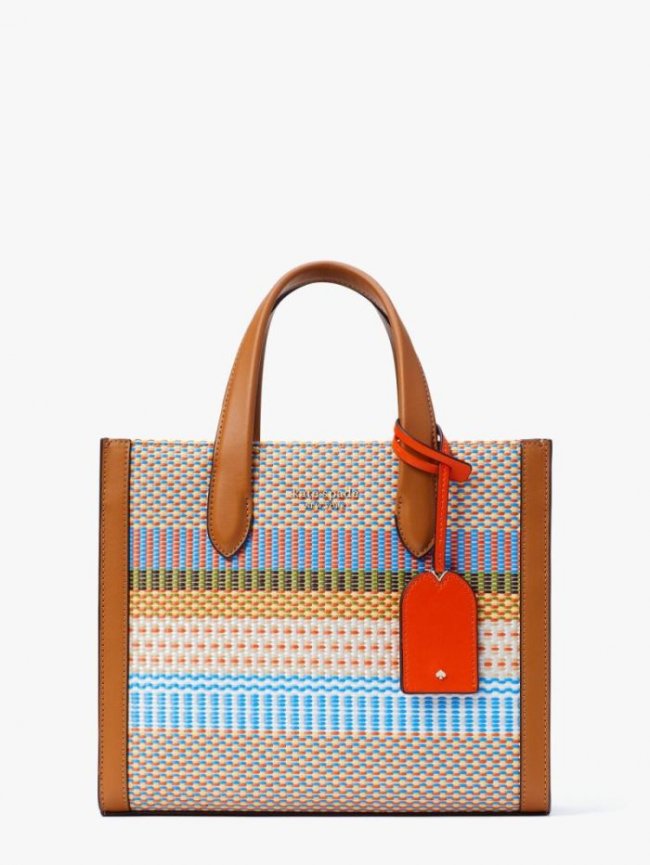 Kate Spade Women's Yellow Multi Manhattan Striped Small Tote | Canada