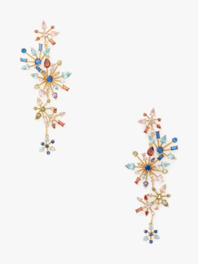 Kate Spade Women's Multi Firework Floral Statement Linear Earrings | Canada