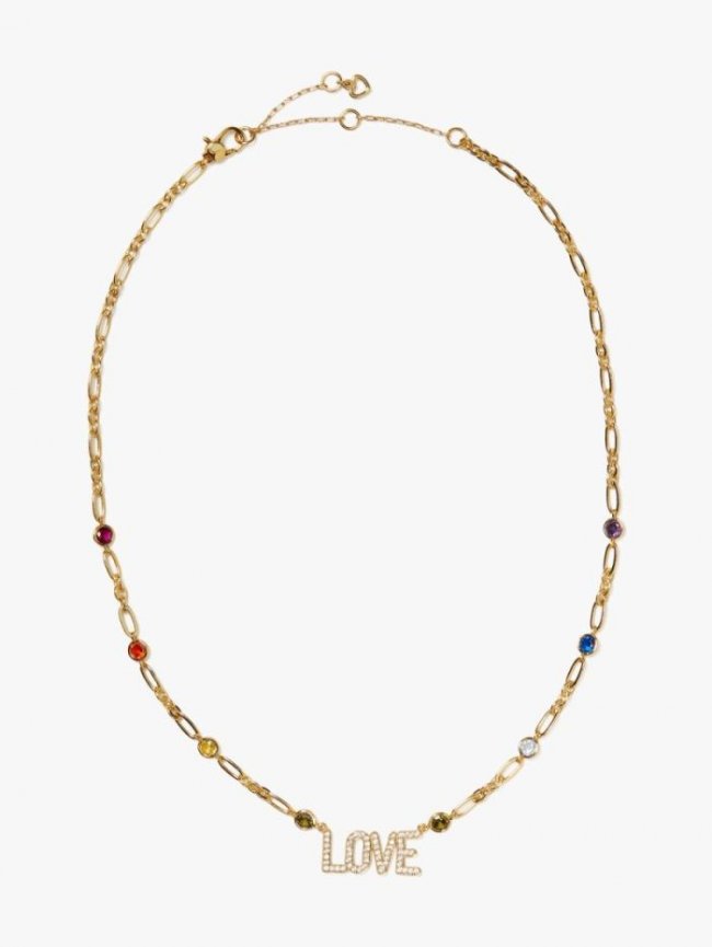 Kate Spade Women's Multi Rainbow In The Name Of Love Pendant | Canada