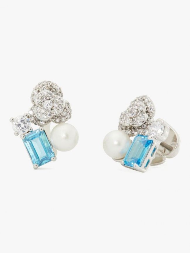 Kate Spade Women's Blue/Multi Bouquet Toss Cluster Studs | Canada