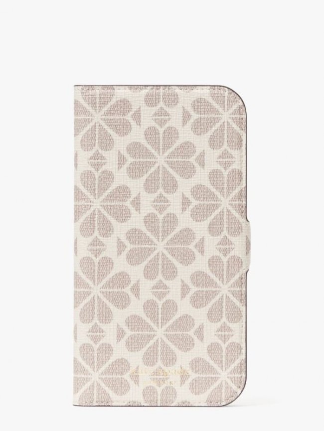 Kate Spade Women's Parchment Multi Spade Flower Coated Canvas Iphone 13 Pro Max Magnetic Wrap Folio Case | Canada