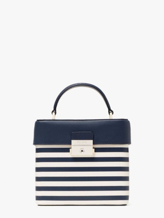 Kate Spade Women's Blazer Blue Multi Voyage Striped Small Top-Handle Bag | Canada